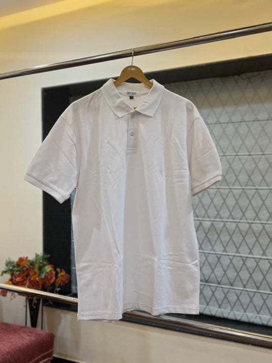 White Polo Tee